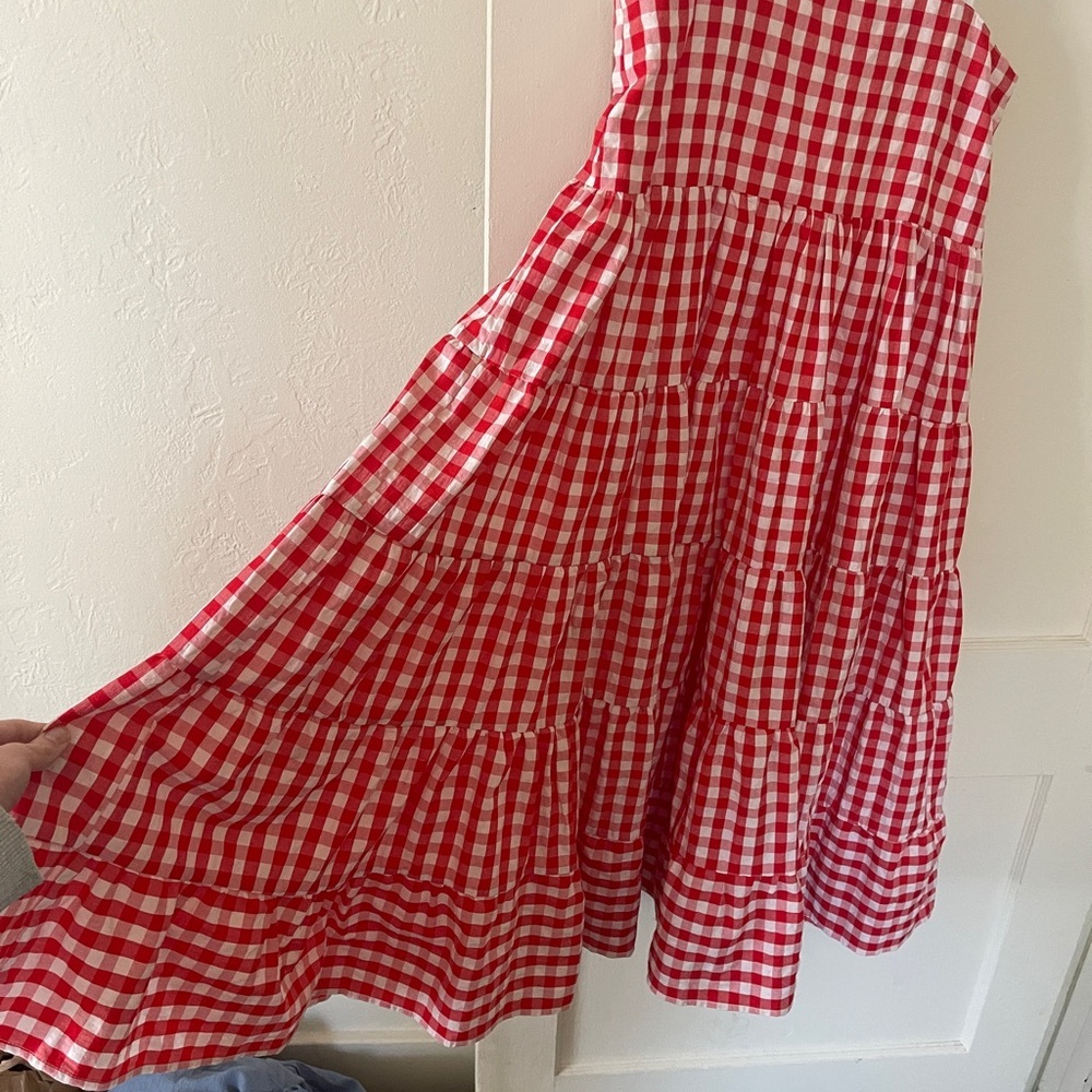 Sister Jane Love Note gingham midi dress size XS spring country cottagecore - Picture 3 of 15